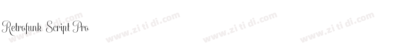 Retrofunk Script Pro字体转换
